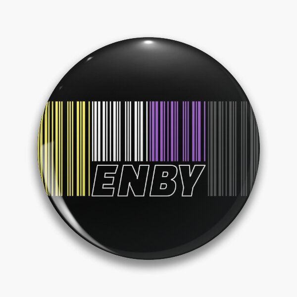 Item preview, ENBY Nonbinary Flag Barcode designed and sold by playloud.