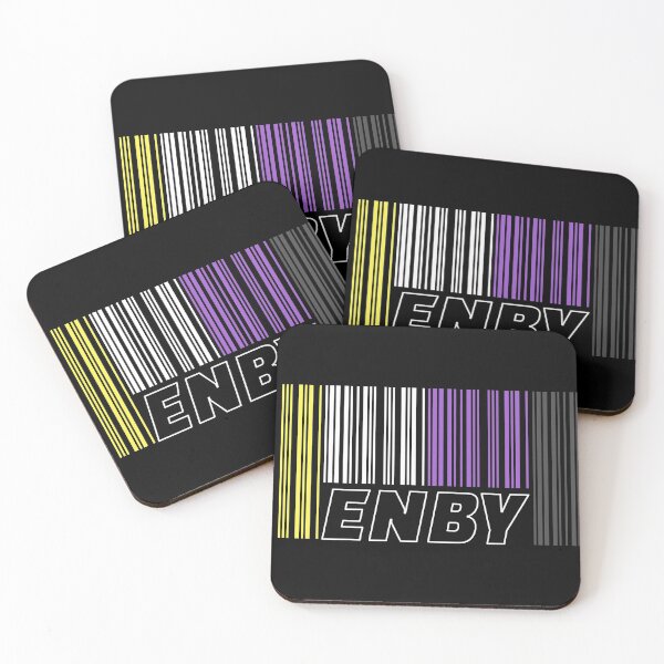 Item preview, ENBY Nonbinary Flag Barcode designed and sold by playloud.