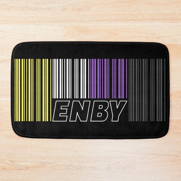 Item preview, ENBY Nonbinary Flag Barcode designed and sold by playloud.