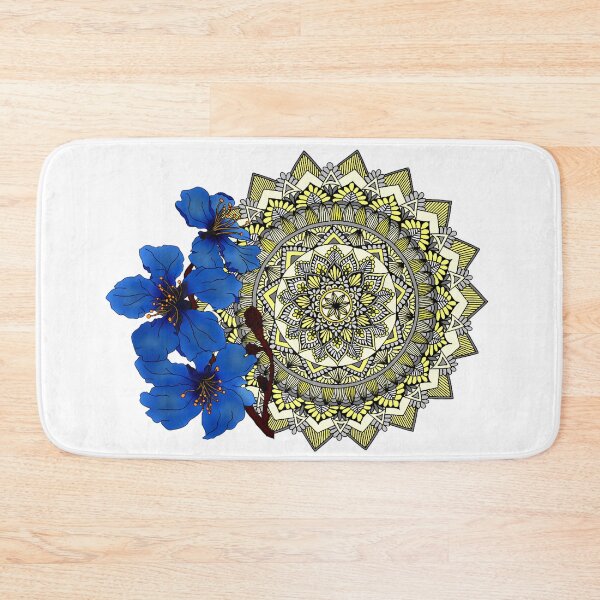 Item preview, Royal blue magnolia mandala designed and sold by paviash.
