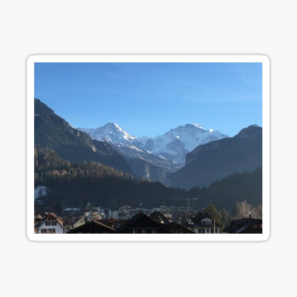 Snowy Mountain Tops Sticker