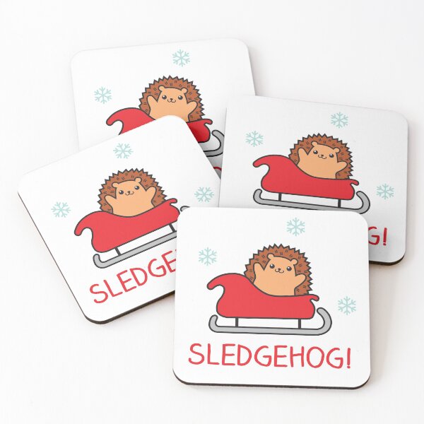 Item preview, Sledgehog, Christmade hedgehog in sledge designed and sold by IceCreamCat.