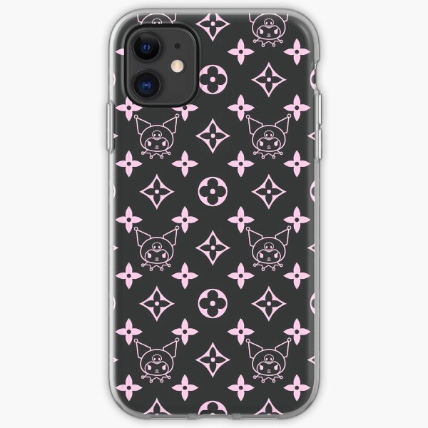 Pink and black inverse emo black bunny alt goth MY MUSIC BUNNY KAWAII PINK JAPANESE LOLITA print iPhone Soft Case