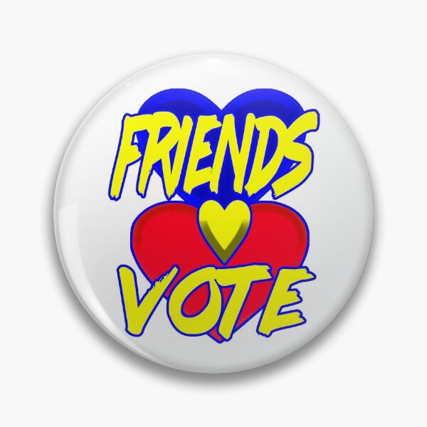 Item preview, “FRIENDS VOTE”, Wacky & Fun Voter Quotes designed and sold by Joanenices.