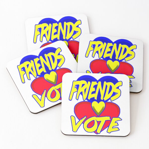 Item preview, “FRIENDS VOTE”, Wacky & Fun Voter Quotes designed and sold by Joanenices.