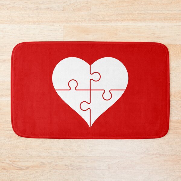 Item preview, White heart in a shape of a puzzle. Love, emotions, missing piece, idea. Healthy heart, medical concept.  designed and sold by TashaVector.
