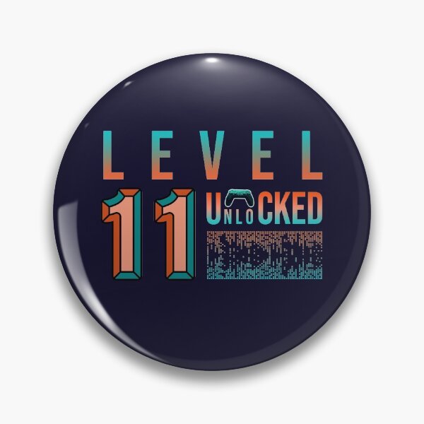 Item preview, 11th Birthday Level 11 Unlocked designed and sold by Designhub1000.