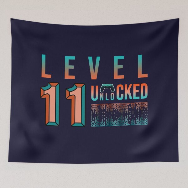 Item preview, 11th Birthday Level 11 Unlocked designed and sold by Designhub1000.