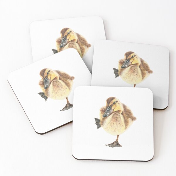 Item preview, Cute little Duckling with flipper in air  designed and sold by rosemarydrawing.