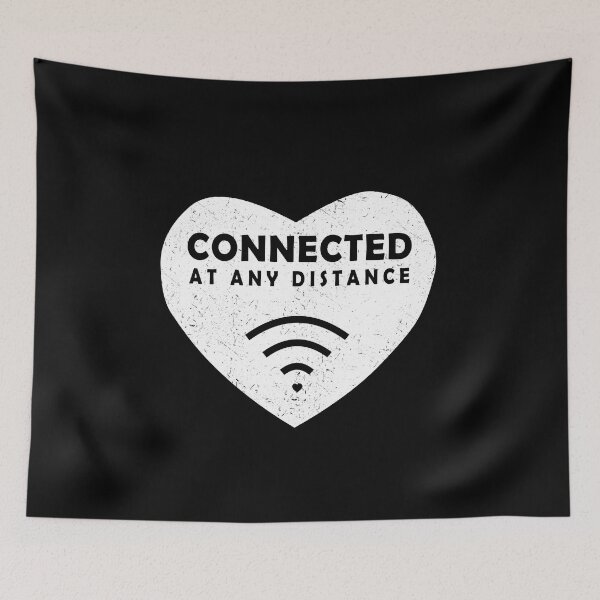 Item preview, Connected at any distance love distress designed and sold by Roy Store.