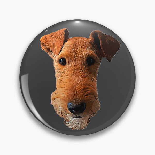 Item preview, Airedale Terrier Head Art Lakeland Welsh designed and sold by ElegantCat.