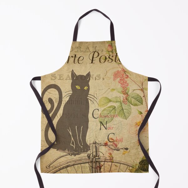 Item preview, Black Cat Noir Chat Vintage Postcard Carte Postale designed and sold by WizardsWorld.