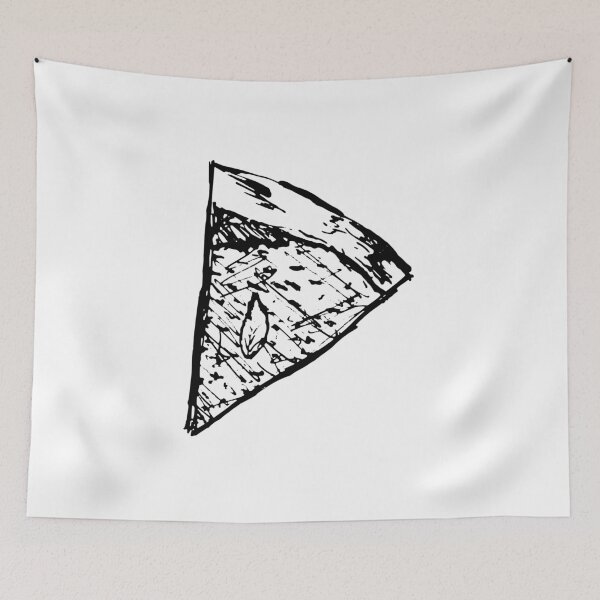 Item preview, Pizza Sketch with Basil Leaf designed and sold by Maria Simone.