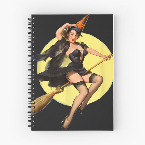 Item preview, Vintage Pin up Witch Halloween Pinup Girl Funny designed and sold by taydyreo.
