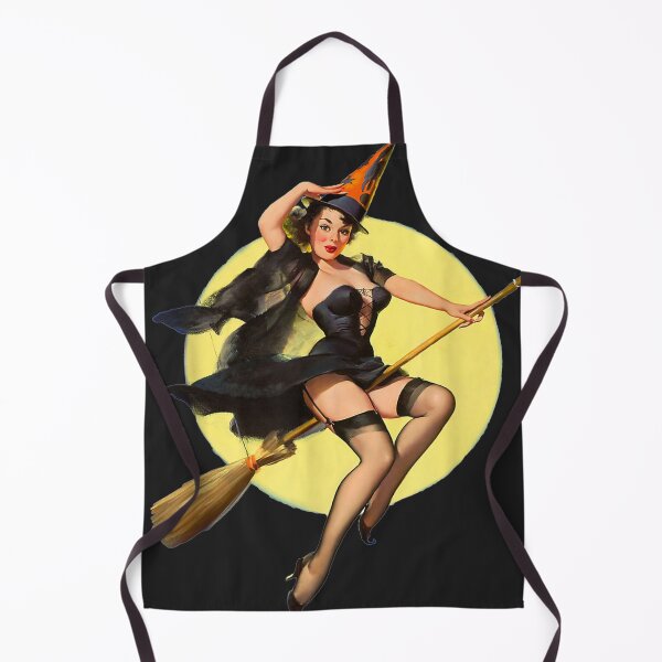 Item preview, Vintage Pin up Witch Halloween Pinup Girl Funny designed and sold by taydyreo.