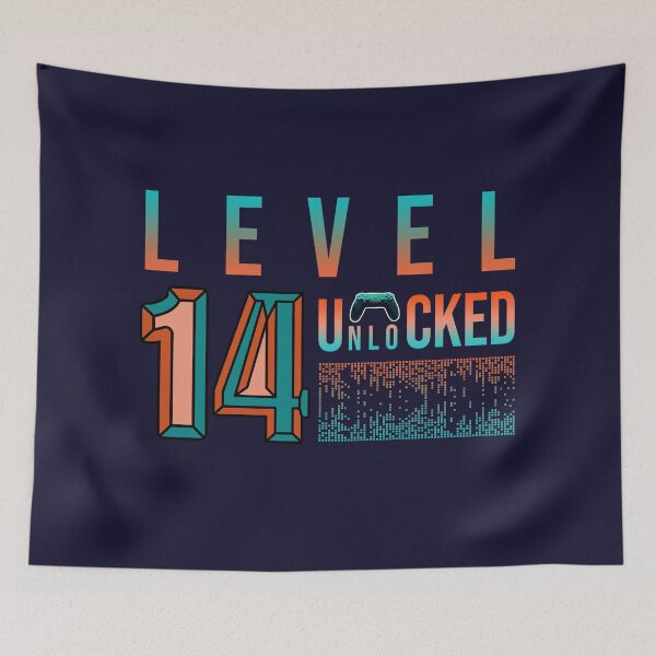 Item preview, 14th Birthday Level 14 Unlocked designed and sold by Designhub1000.