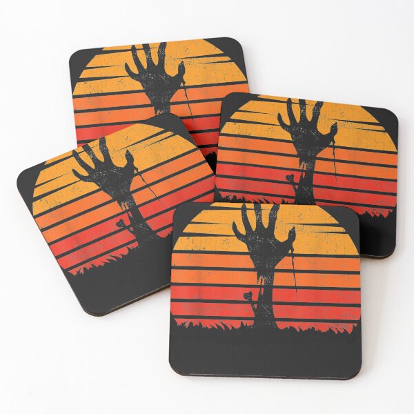 Item preview, Vintage Retro Sunset Halloween Zombie Hand Scary designed and sold by taydyreo.