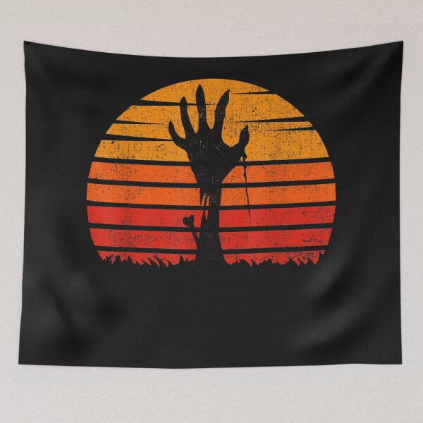 Item preview, Vintage Retro Sunset Halloween Zombie Hand Scary designed and sold by taydyreo.