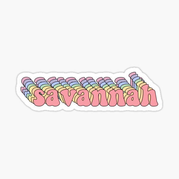 Savannah Name Stickers | Redbubble