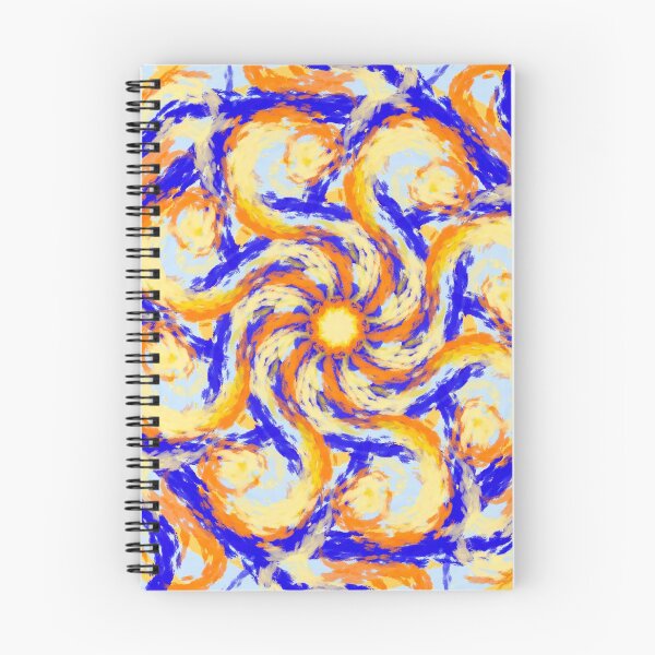 Item preview, Sunny Blue and Orange Painted Pattern  designed and sold by Niftjie.