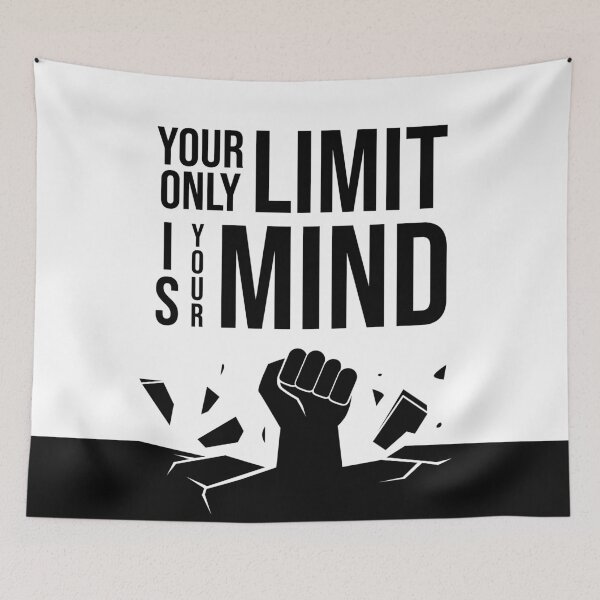 Item preview, Your only limit is your mind - Motivational design designed and sold by Giacob.