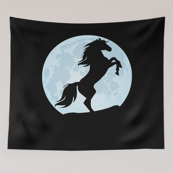 Item preview, horse lover silhouette moon designed and sold by alaechamlal.