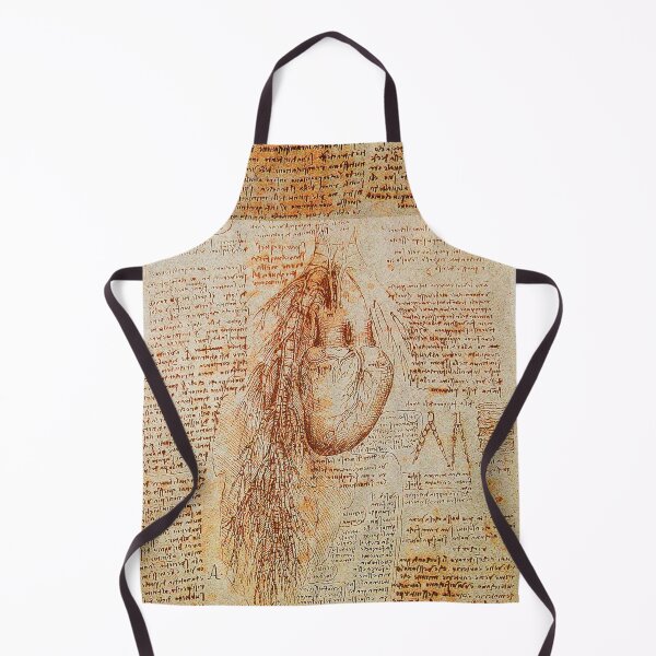 Item preview, The Heart and the Bronchial Arteries,Aorta ,Leonardo Da Vinci Anatomical Drawing Monochrome Brown designed and sold by BulganLumini.
