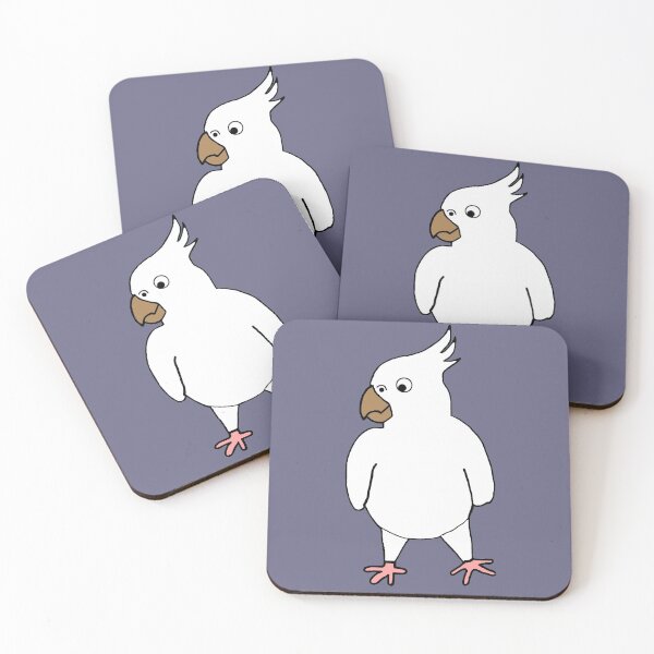 Item preview, White Cockatiel Cartoon designed and sold by Charlottebat.