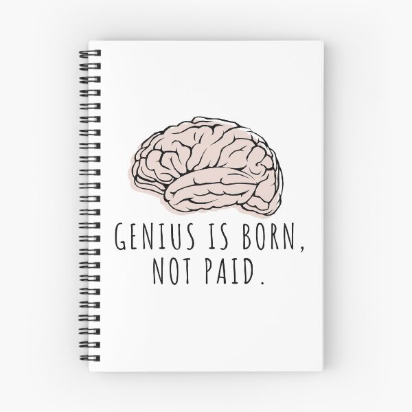 Item preview, genius is born, not paid designed and sold by knst-wrk.
