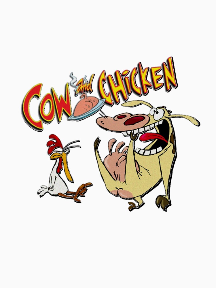 90s COW and CHICKEN アニメ ムービー Tシャツ カートゥーン Cow and Chicken | 90's Animated Series T-shirt | Cartoon