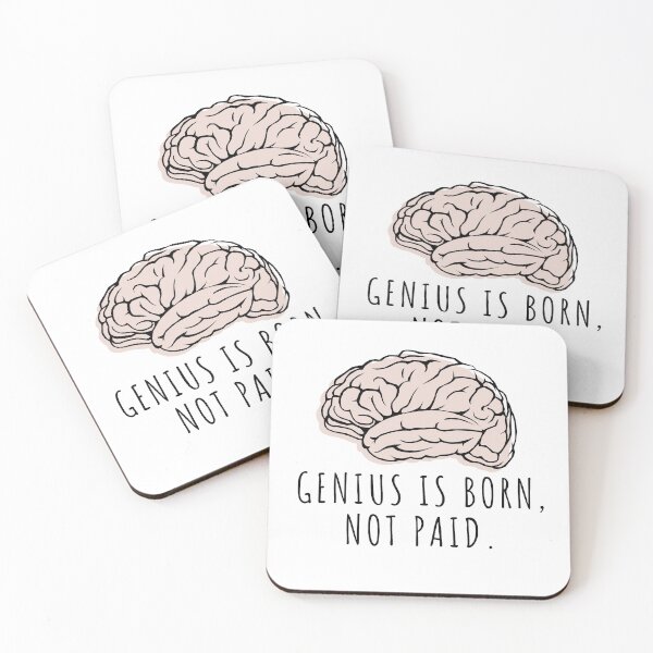 Item preview, genius is born, not paid designed and sold by knst-wrk.
