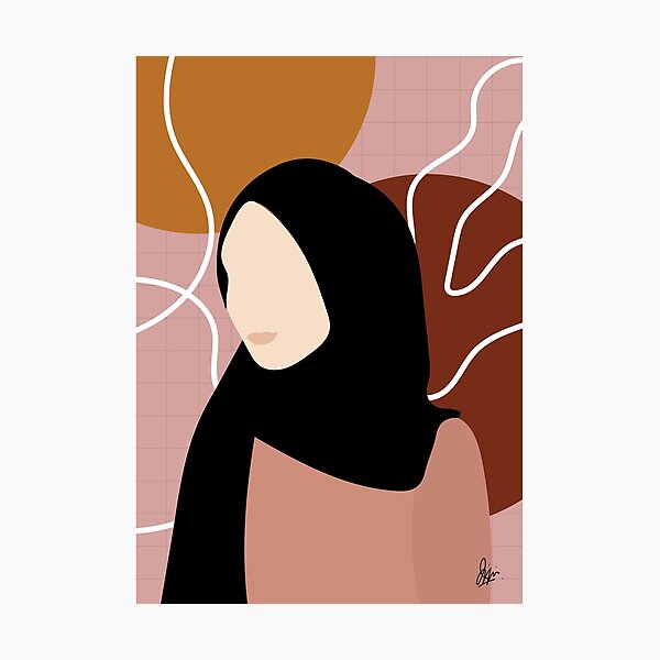Fille en hijab 1 Impression photo