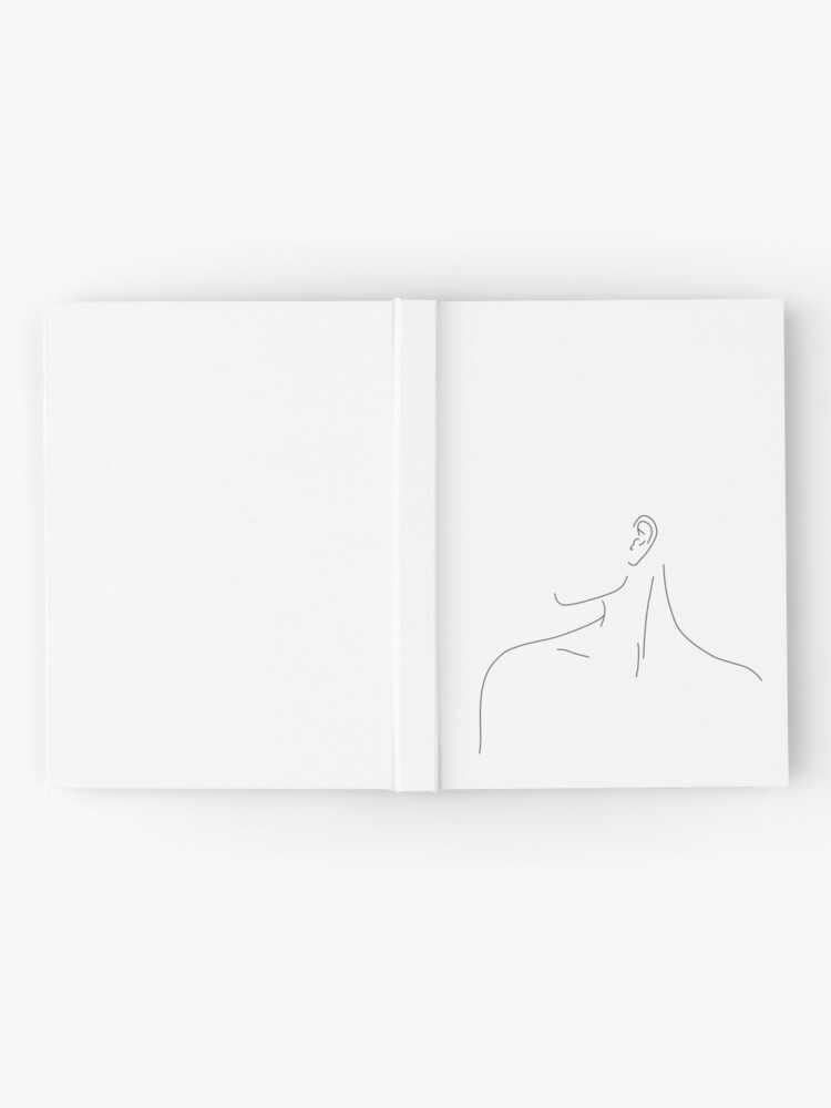 Alternate view of Figure line drawing illustration - Uma Hardcover Journal