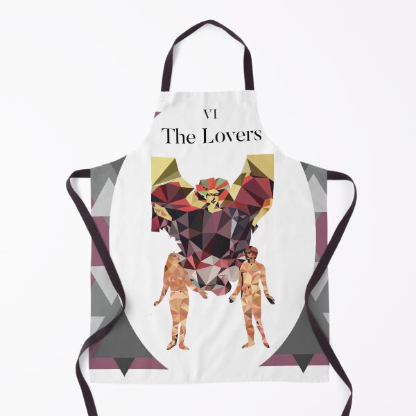 Item preview, The Lovers Tarot Card vector triangle art designed and sold by felinedreams.