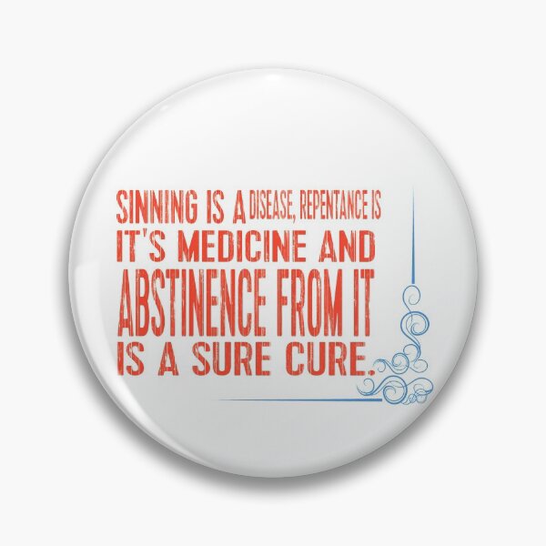 Item preview, sinning is a disease . designed and sold by HouseOfWisdom.