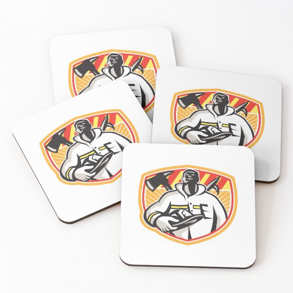Item preview, Firefighter Fire Department Symbol with Fire Man designed and sold by cartattz.