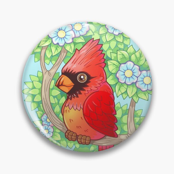 Item preview, pájaro cardenal rojo designed and sold by YMFargon.
