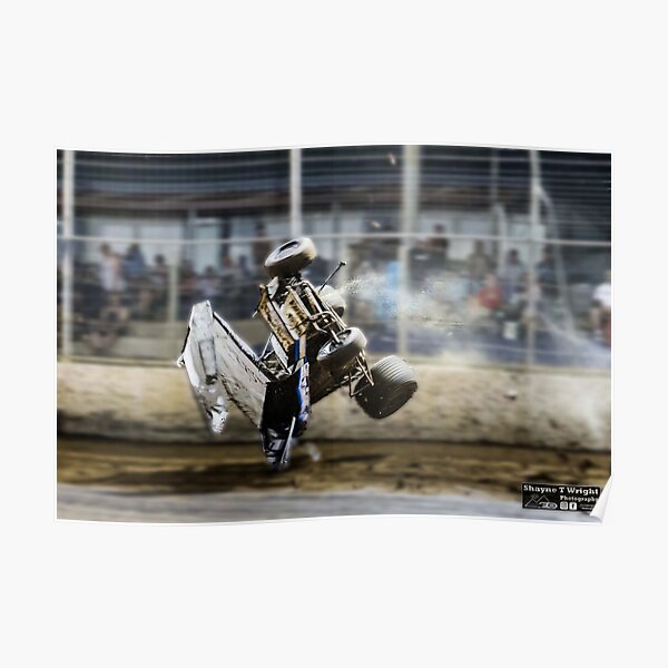 Sprintcar crash at over 100mph Poster