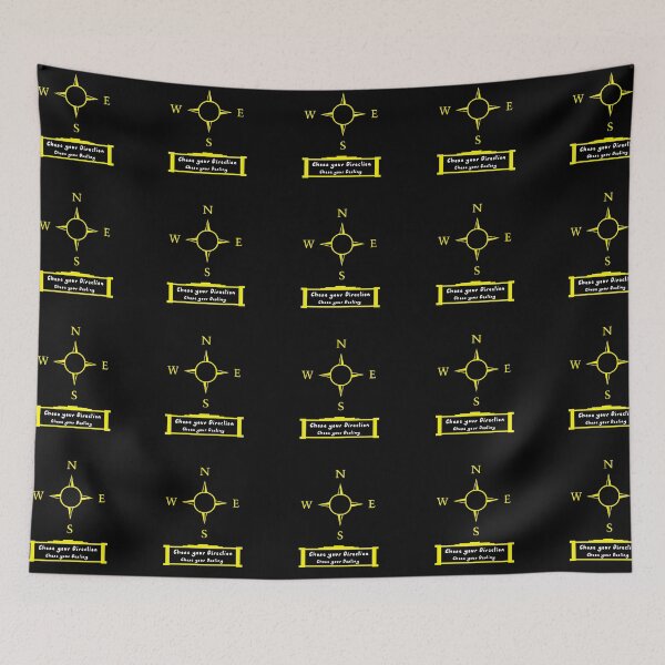 Item preview, Compass Pattern in Yellow Design  designed and sold by Artnigel.