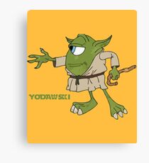 Star Wars Yodawski Canvas Print