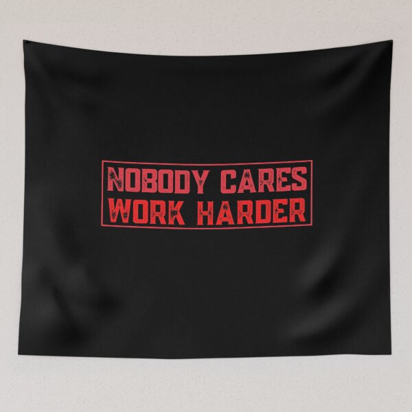 Item preview, Nobody Cares Work Harder Vintage designed and sold by The Little Wood Cottage.