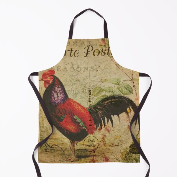 Item preview, Rooster Cock Vintage Postcard Carte Postale Shabby Chic designed and sold by WizardsWorld.