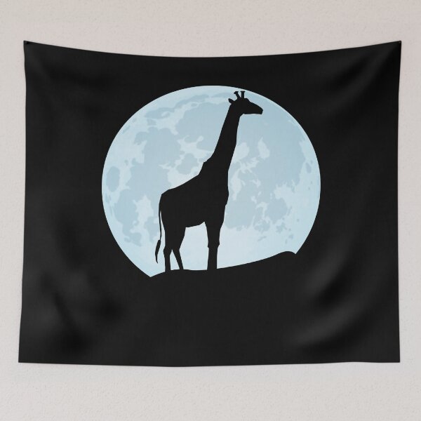 Item preview, giraffe lover silhouette moon designed and sold by alaechamlal.
