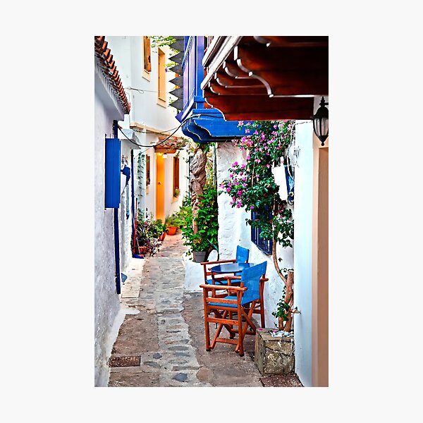 Item preview, Picturesque alley in Skopelos designed and sold by Cretense72.