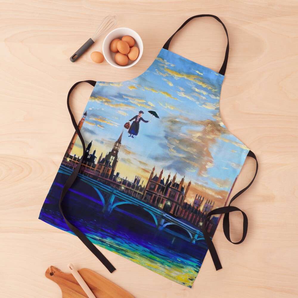 Mary Poppins returns to London Apron