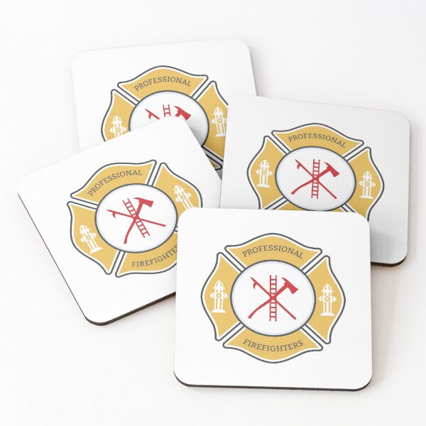 Item preview, Fire Man Professional Firefighters Fire Department Maltese Cross designed and sold by cartattz.