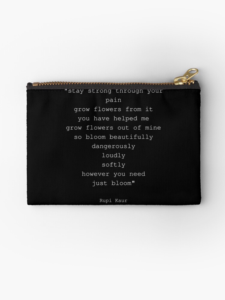 Rupi Kaur- Just Bloom Art Print for Sale by HighSociety00