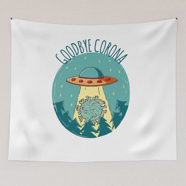 Item preview, alien printed space goodbye corona designed and sold by John Hana.