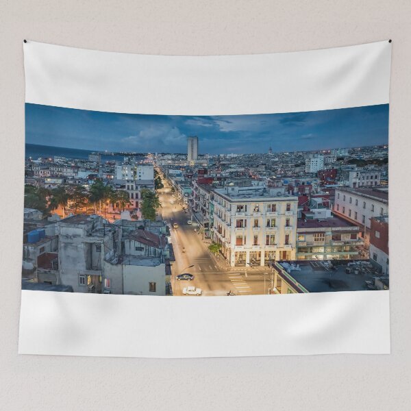 Item preview, Havana night rooftop panorama designed and sold by Vicki Moritz.