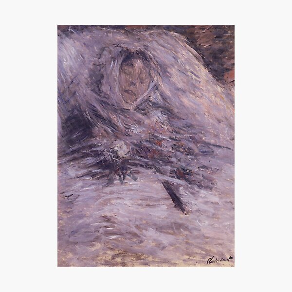 Item preview, Camille Monet on her deathbed, 1879, Musée d’Orsay in Paris, Claude Monet designed and sold by TemporaryArt.